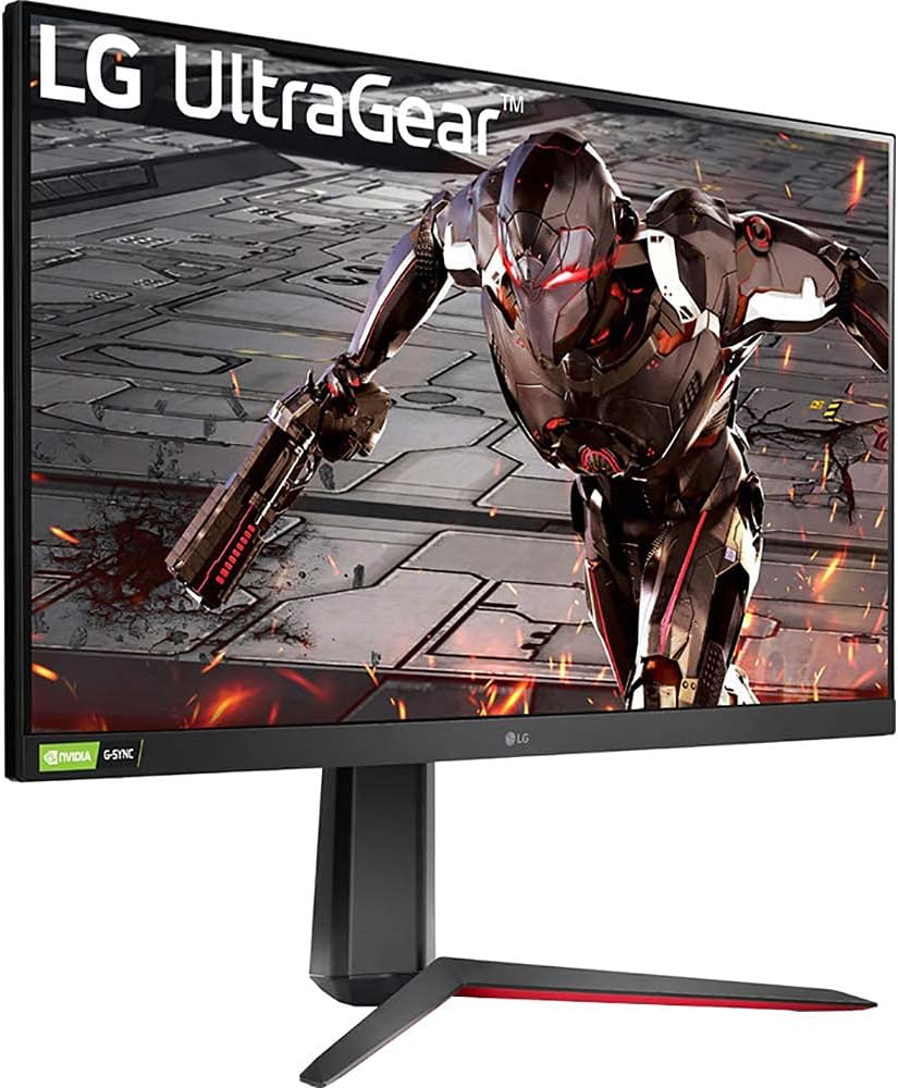 LG 32GN550-B 32 Inch Ultragear VA Gaming Monitor with 165Hz Refresh Rate/FHD (1920 x 1080) with HDR10 / 1ms Response Time with MBR and Compatible with NVIDIA G-SYNC and AMD FreeSync Premium (Renewed)
