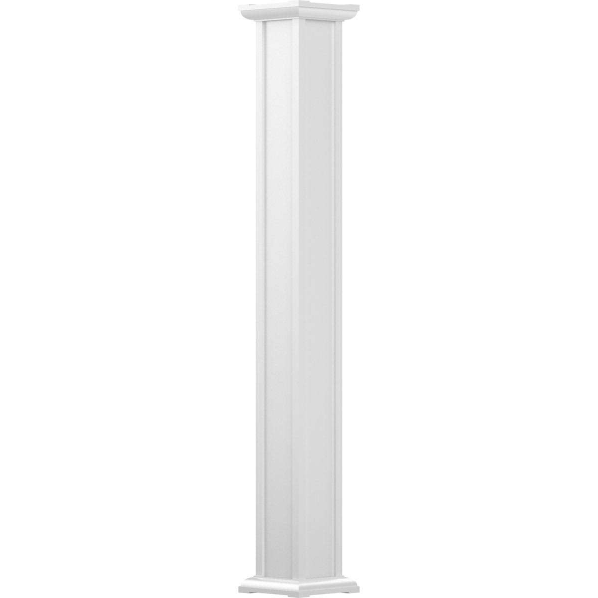 AFCO, Industries EA0812INPSEACAC 8x22 x 12& Endura-Aluminum Acadian Style Column, Square Shaft (FOR Post Wrap Installation), Non