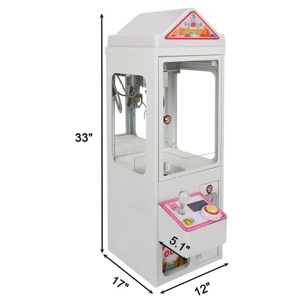 JORUGUNA Mini Claw Crane Machine 110V Metal Case Bar Candy Toy Catcher Shake-Proof