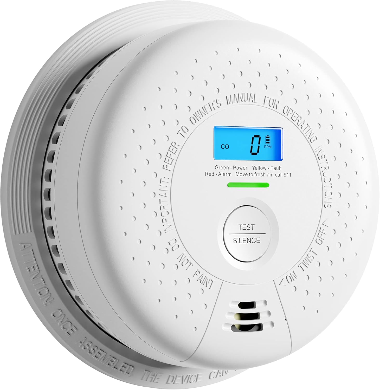 X-Sense 10 Year Battery (Not Hardwired) Smoke and Carbon Monoxide Detector with LCD Display, Dual Sensor Smoke CO Alarm Complies with UL 217 & UL 2034 Standards, Auto-Check, SC01