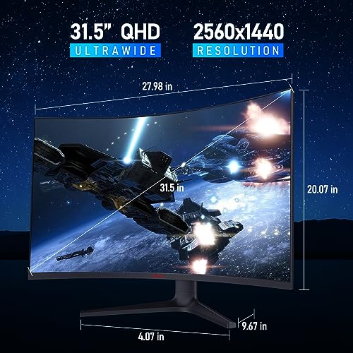 Koorui Gaming Monitor Qhd Wide 1440P 170 monitor