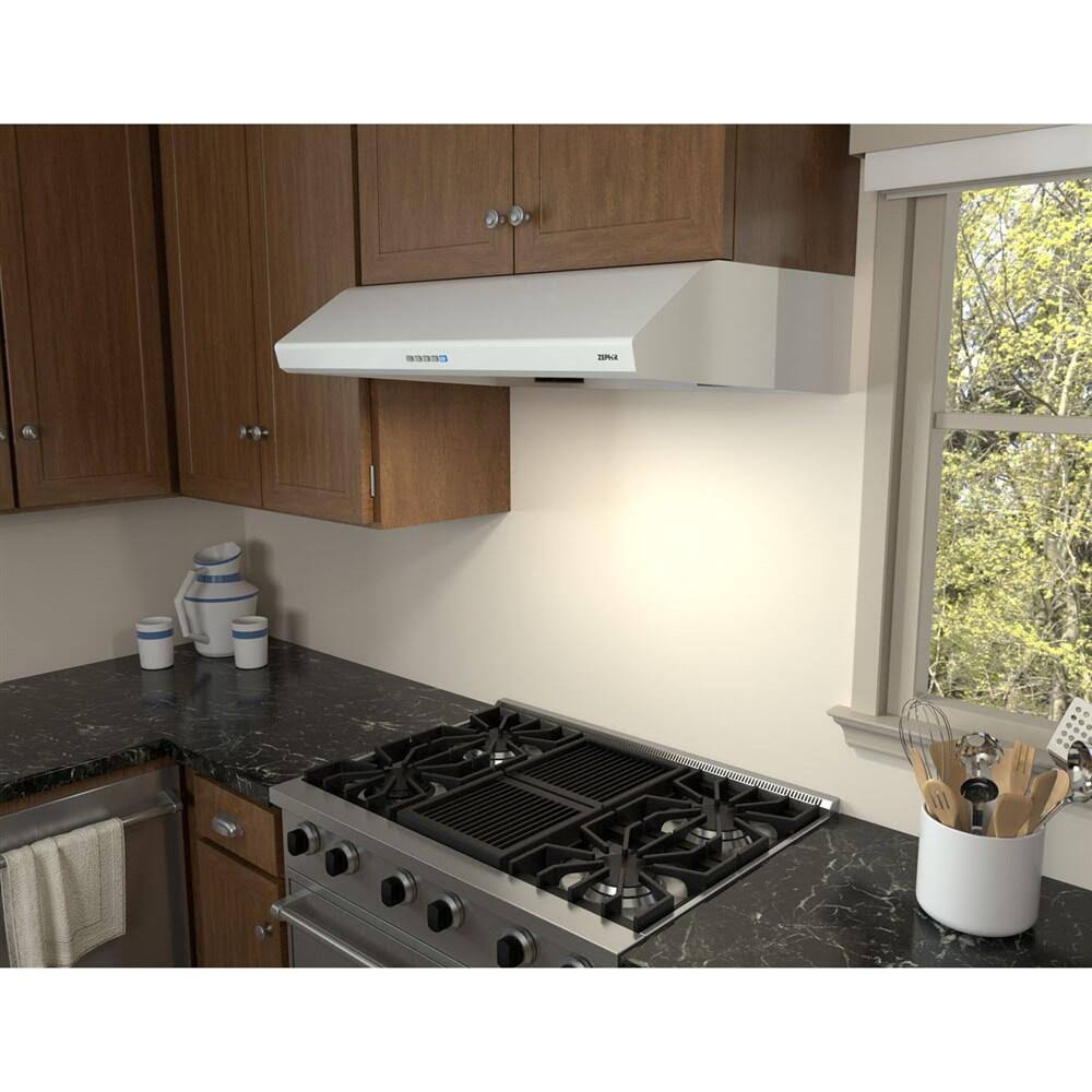 Zephyr AK2500BW 30-Inch Hurricane Under-Cabinet Range Hood, White