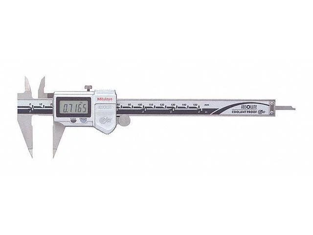 Mitutoyo 573-721-20 Digital Caliper,1-9/16x22 Jaw Depth,Steel