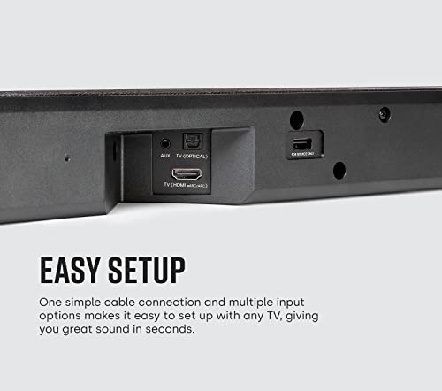 Polk Audio Signa S2 Sound Bar & Wireless Subwoofer – Exclusive VoiceAdjust Technology, Ultra-Slim Design, Works with 4K & HD TVs, HDMI & Optical, Bluetooth, Wireless Streaming