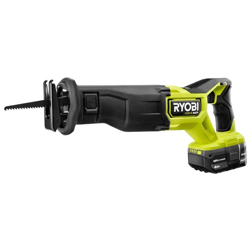 RYOBI ONE+ HP 18V Brushless Cordless Reciprocating Saw with ONE+ 18V 2.0 Ah Lithium-Ion HIGH PERFORMANCE Battery PBLRS01K - Shop Hardware Tools Online Store