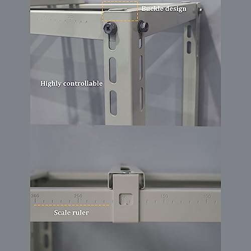Double Levels Ground Stand for Mini Split Air Conditioners Heat Pump System,Heavy Duty Ground Stand for Mini Split 9,000-18,000 BTU,Condenser Stand for Ductless Mini Split Air Conditioner Stand&HVAC