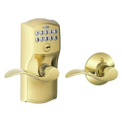 Schlage Accent Keypad Lever with Camelot Trim