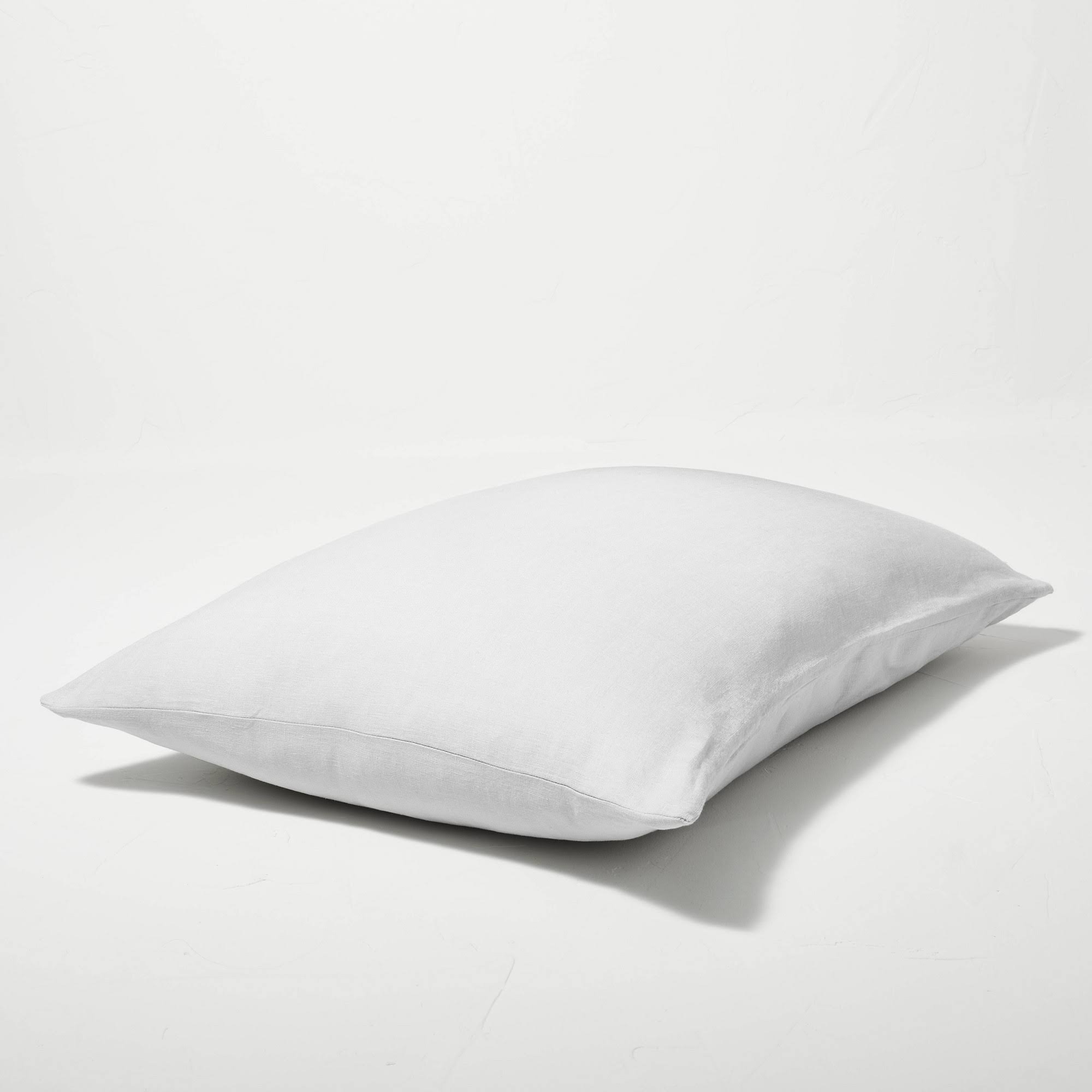 Full/Queen Linen Duvet u0026 Sham Set Light Gray - Casaluna