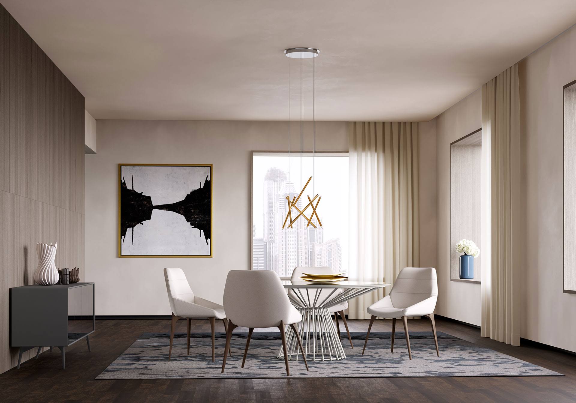 Modloft Rutgers Dining Chair - White Sand