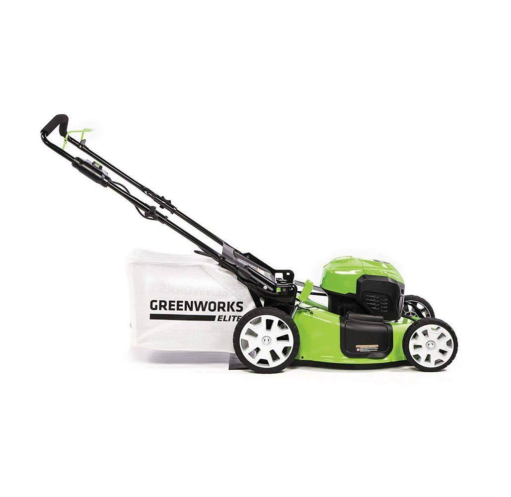 Greenworks M-210 21-Inch 40V Brushless Push Mower, 6Ah Battery u0026 Charger Included