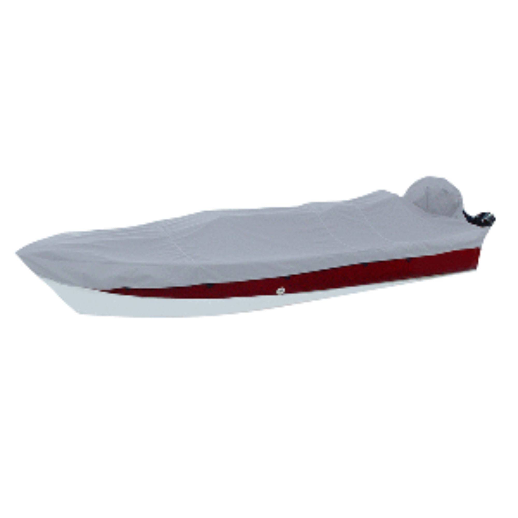 Carver Performance Poly-Guard Styled-to-Fit Boat Cover f/16.5 V-Hull Side Console Fishing Boats - Grey