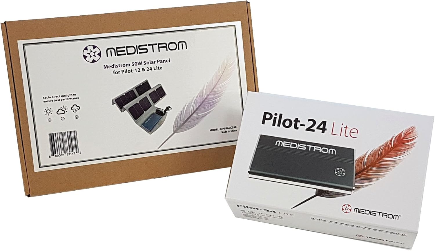 Medistrom Pilot-24 Lite CPAP Battery for ResMed AirMini and Airsense 10 and 50W Solar Panel Kit
