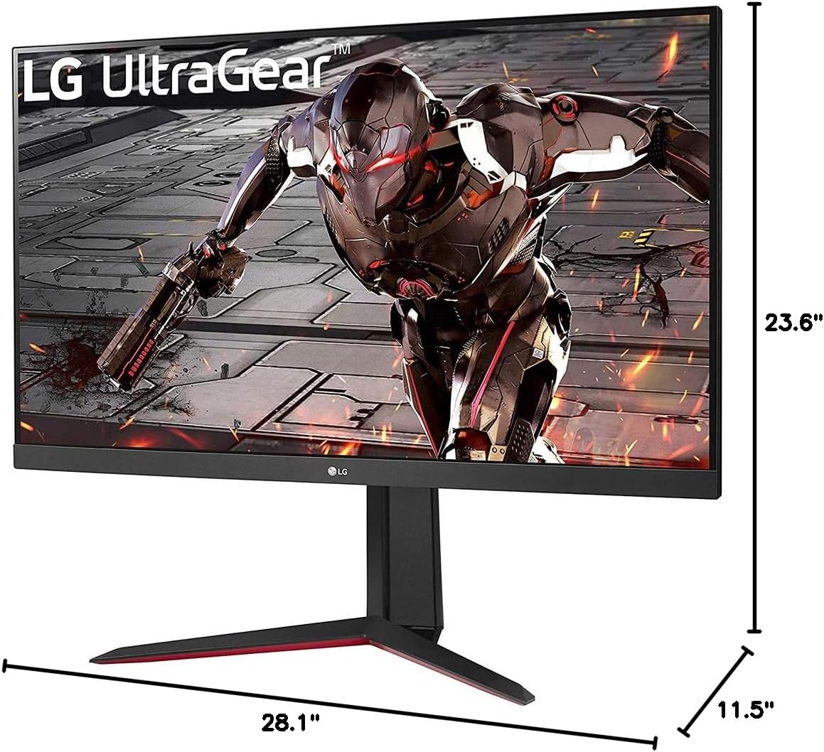 LG 32GN650-B 32 inch Ultragear QHD 165Hz 16:9 HDR10 Monitor with FreeSync Premium (Renewed)