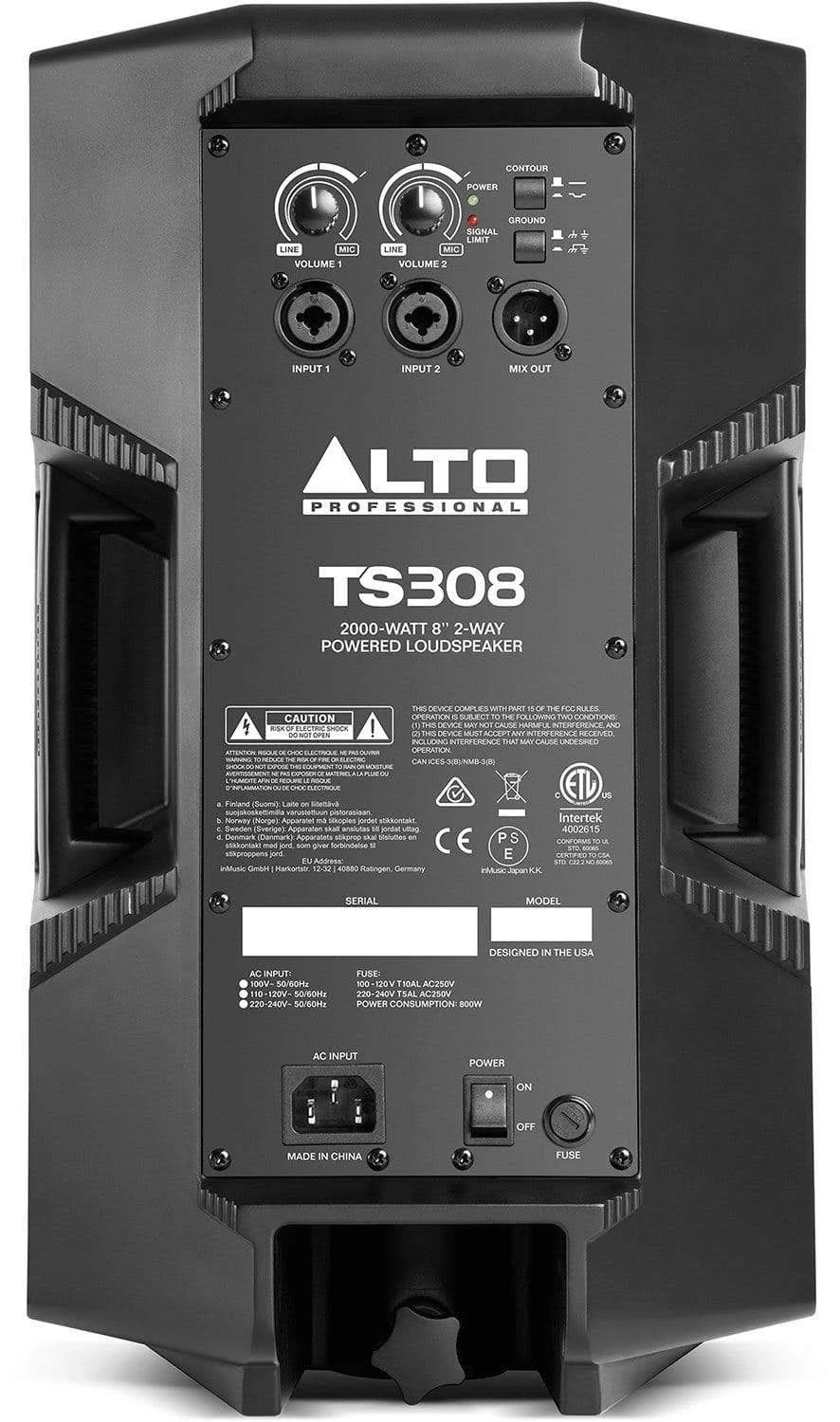 Alto TS308 8x22 2-Way Powered Loudspeaker