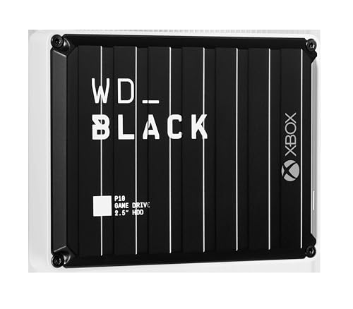 WD_BLACK 5TB P10 Game Drive, Portable External Hard Drive, Works with Playstation, Xbox, & PC - WDBA3A0050BBK-WESN