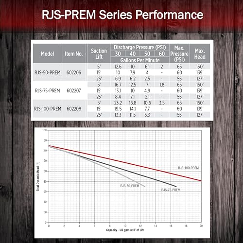 Red Lion RJS-50-PREM Premium Cast Iron Shallow Well Jet Pump