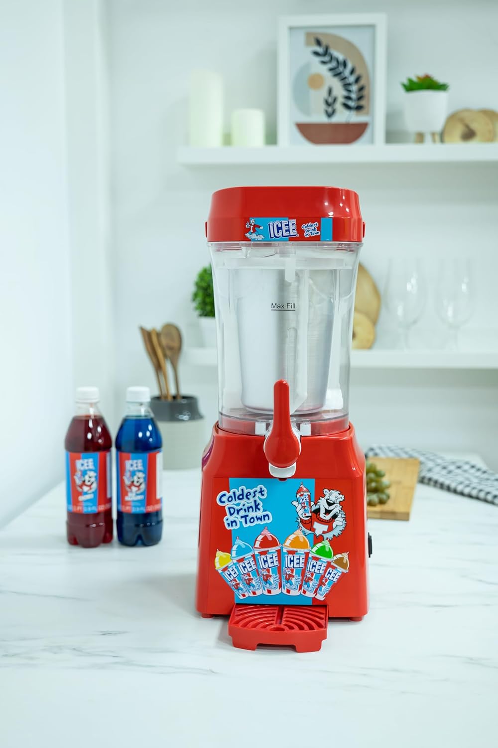 ICEE Home Countertop Slushie Maker. New for 2024. Creates up to 34Floz of Ice Cold ICEE Slushy. Make Ice Cold Slushies at Home! Officially Licensed ICEE Merchandise from Fizz Creations