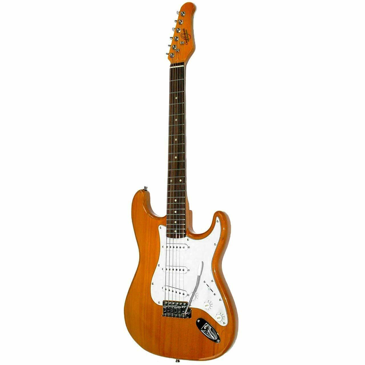 Oscar Schmidt Os-300-nh-a-u 6 String Double Cutaway SSS Electric Guitar Natural
