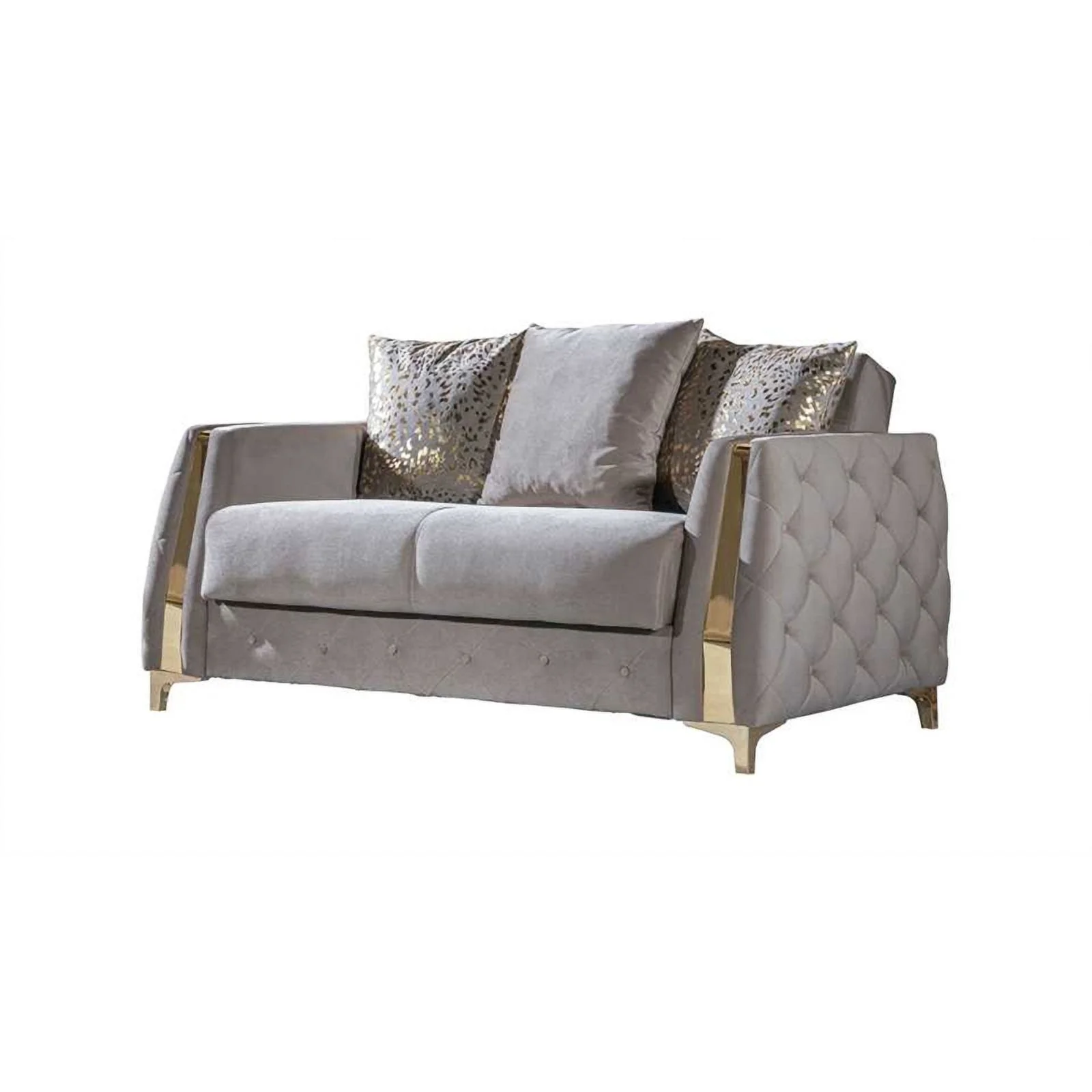 Pemberly Row Modern 3PC Living Room Set Made with Wood in Taupe