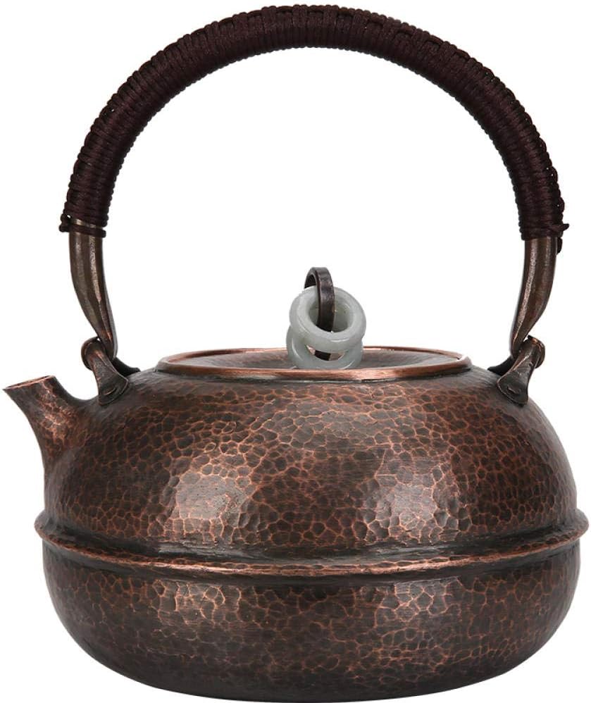 1.2 l Handmade Pure Copper Teapot, One Copper Skin to Make A Copper Bottle, Medium-Size Kettle To Make Teapot, Uncoated Coffee Copper Pot