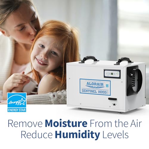 AlorAir Sentinel HD55 Dehumidifier, for Basement & Crawl space