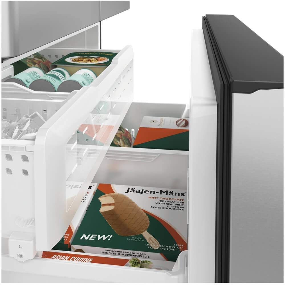 Cafe CWE23SP2MS123.1 cu. ft. Smart French Door Refrigerator in Stainless Steel, Counter Depth and ENERGY STAR
