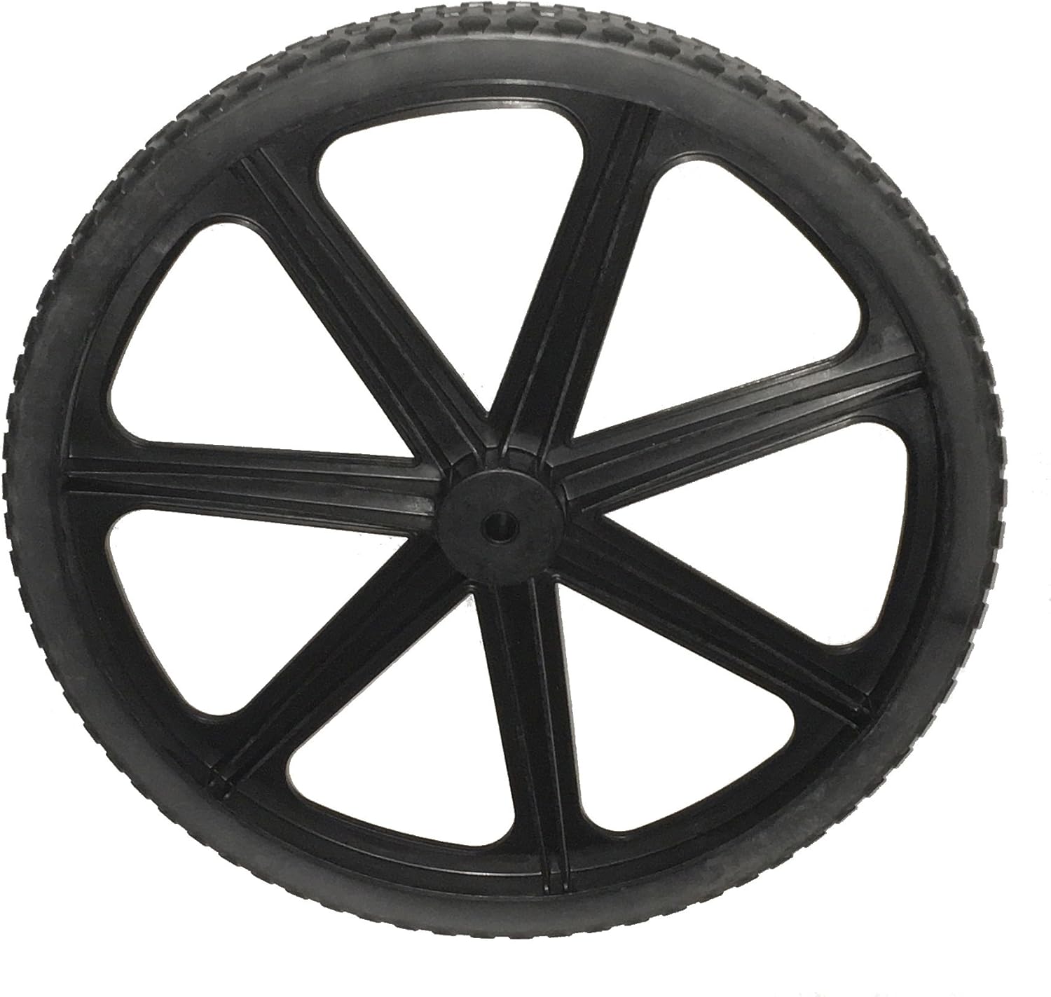 Rubbermaid M1564200 Replacement Wheel, F/Big Wheel Cart, Large, 8-Inch, Black