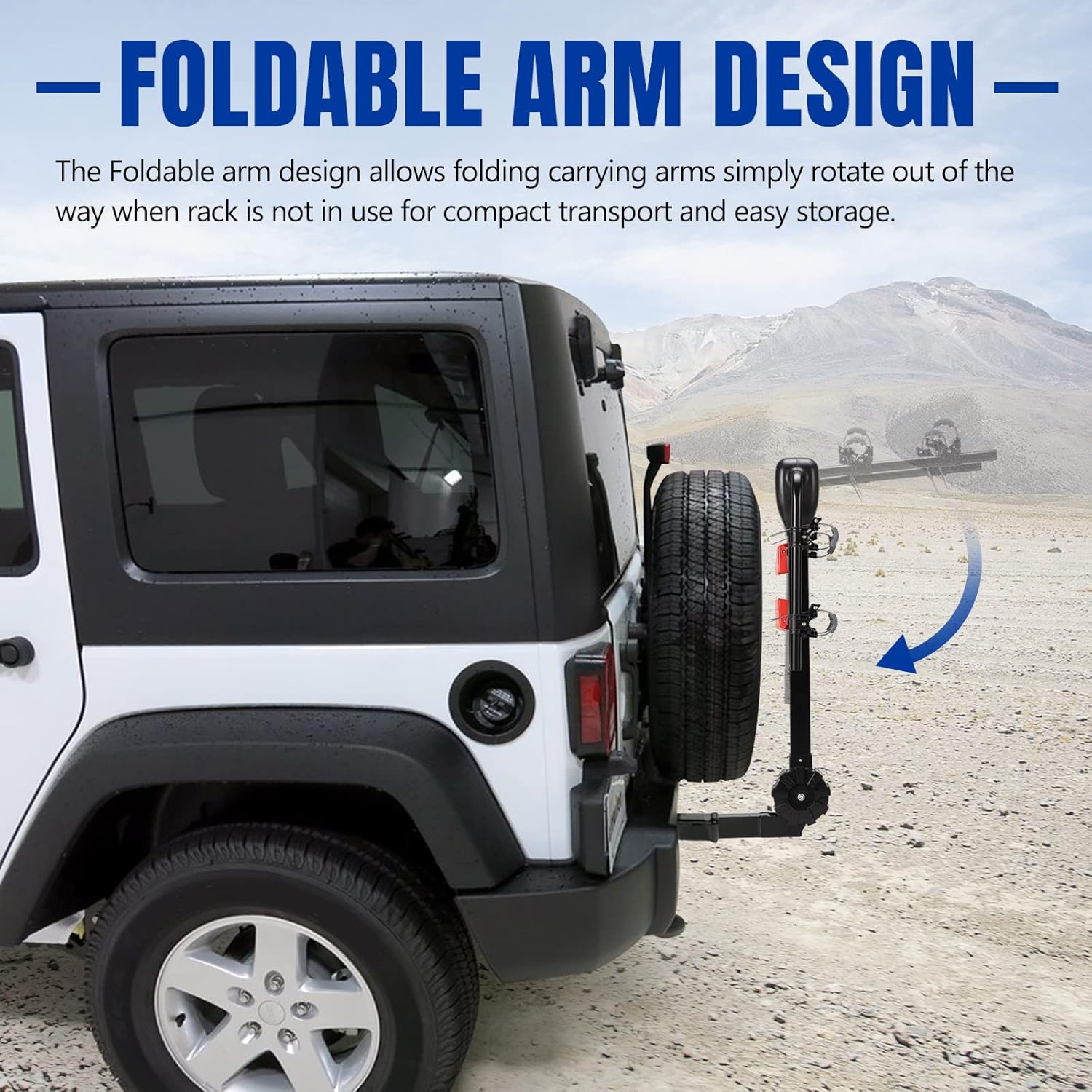 BUNKER INDUST 2-Bike Hitch Mount Carrier Rack,Heavy Duty Bicycle Carrier Foldable for Cars, Trucks, SUV's and minivans with a 2 Hitch Receiver