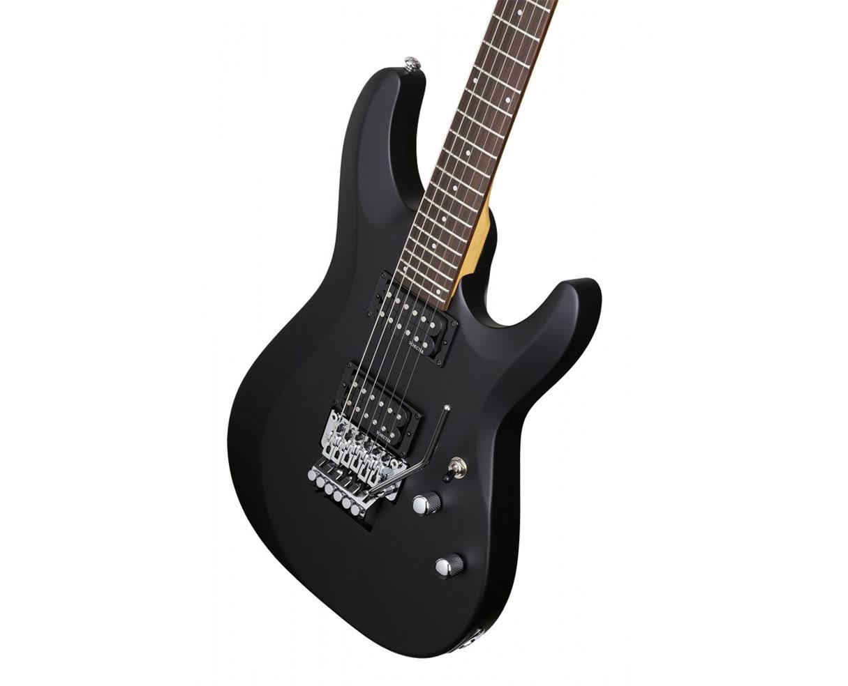 Schecter C-6 FR Deluxe Electric Guitar, Floyd Rose - Satin Black