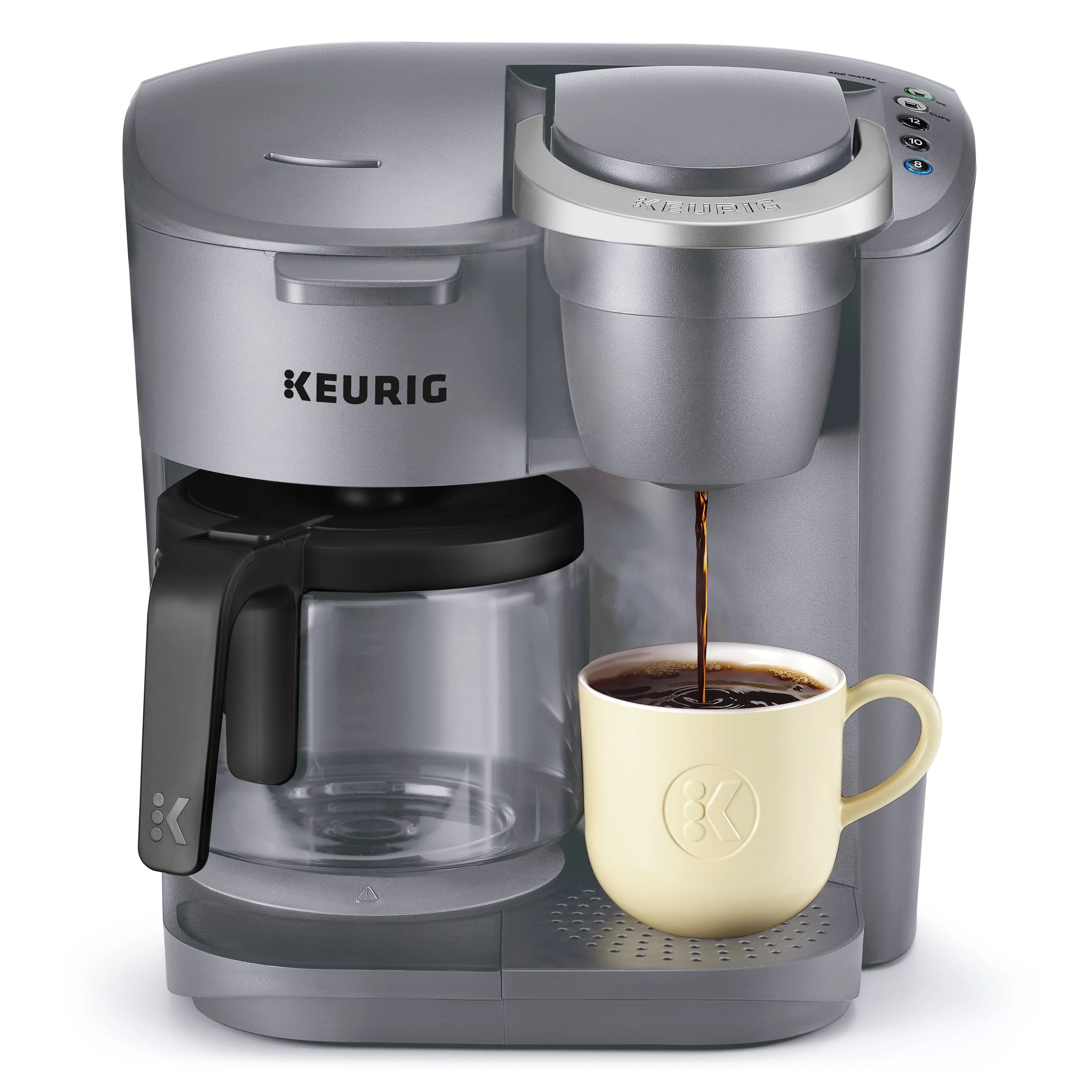 Keurig K-Duo Essentials Black Single-Serve K-Cup Pod Coffee Maker, Black