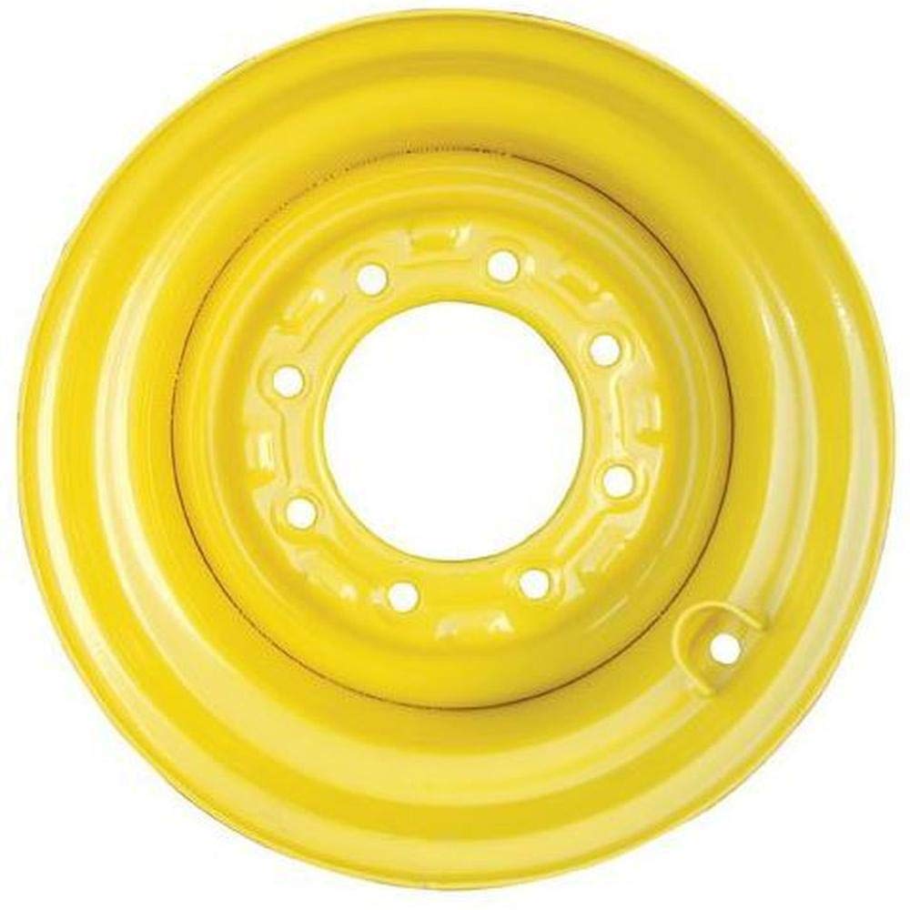 One (1) 9.75 x 8 x 16.5 Yellow Rim for Skid Steer Loaders