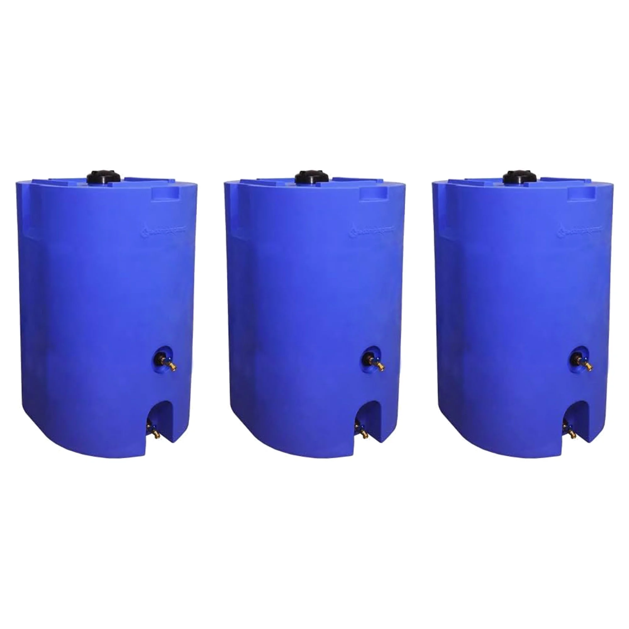 WaterPrepared 160 Gal Stackable Design Utility Water Tank with Cap (3 Pack) - Curated Treasures Market