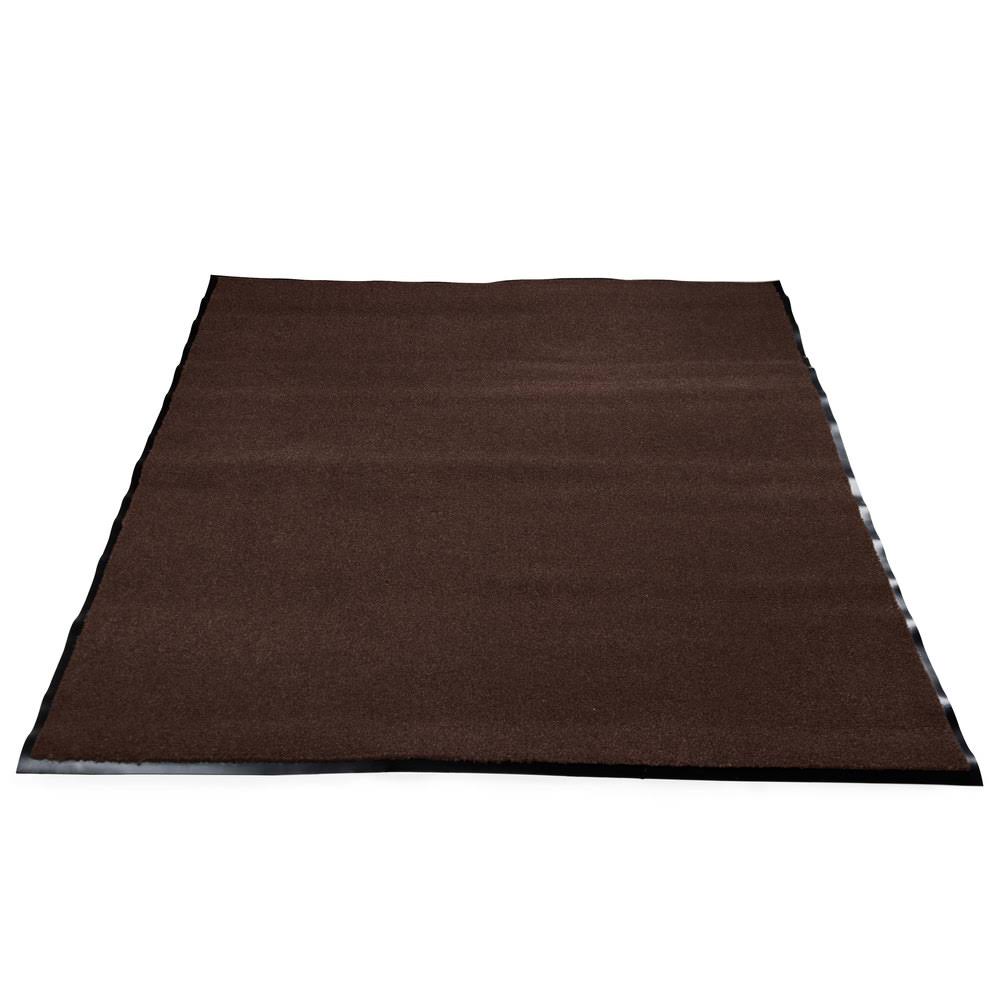 Cactus Mat 1462M-B46 Catalina Premium-Duty 4& x 6& Brown Olefin Carpet Entrance Floor Mat - 3/8x22 Thick