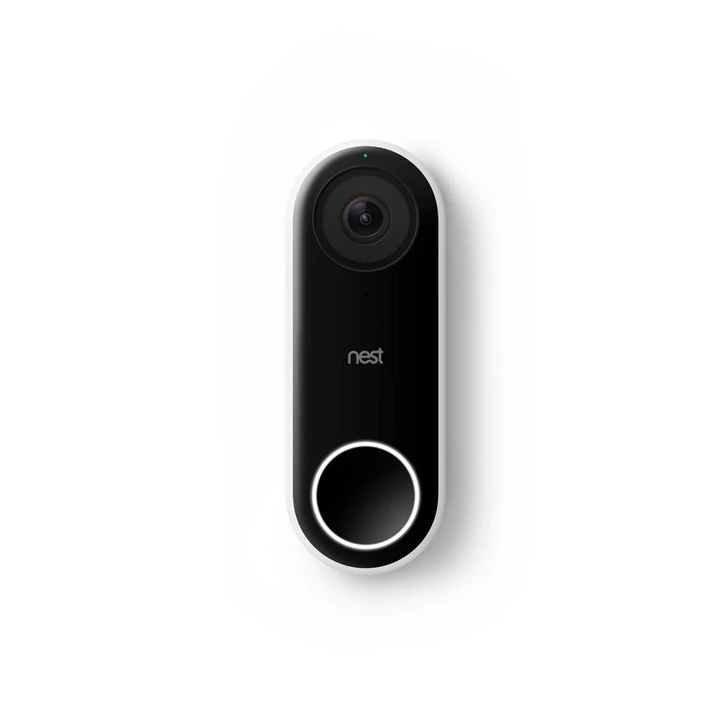 Google Nest Hello Video Doorbell and Nest x Yale Lock in Polished Brass with Nest Connect