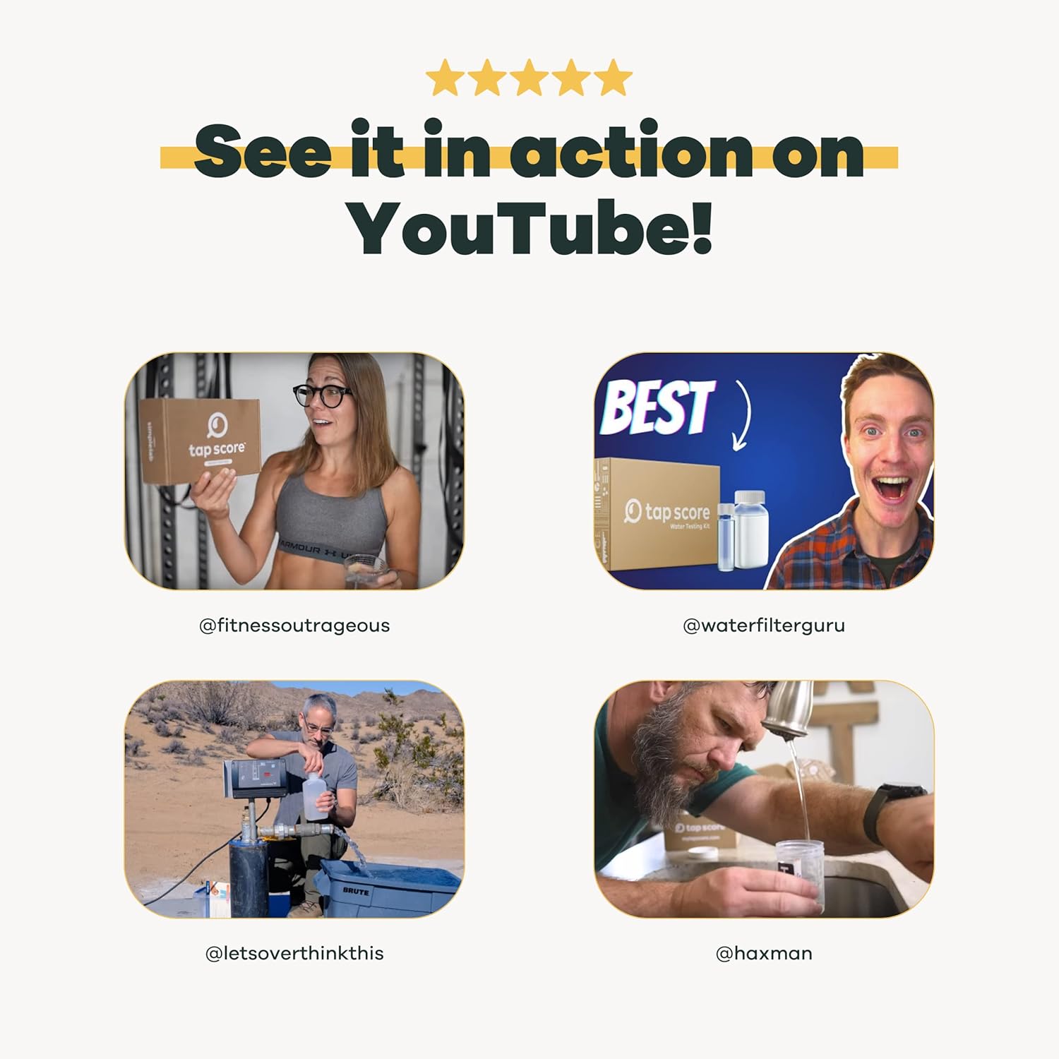 Advanced Home Water Test Kit | Well or City | EPA Certified Drinking Water Labs | "#1 Best Home Water Test" - Wirecutter