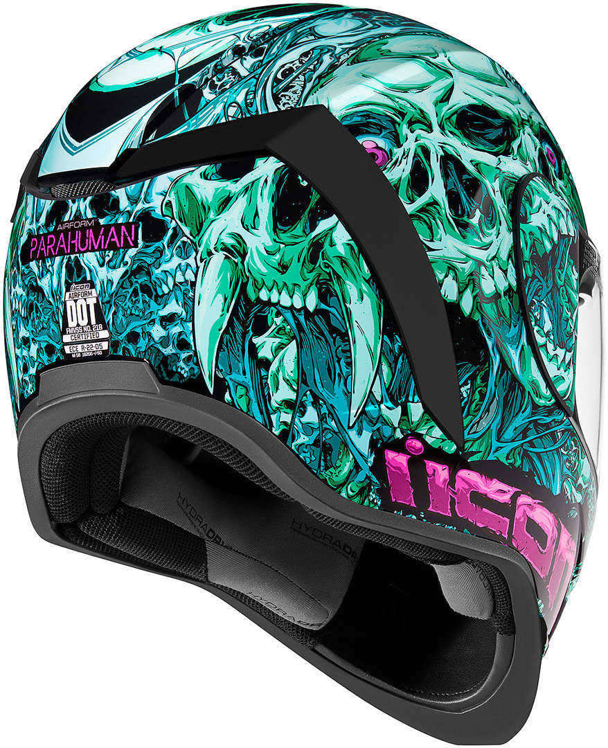Icon Airform Parahuman Helmet - Blue/Pink - LG