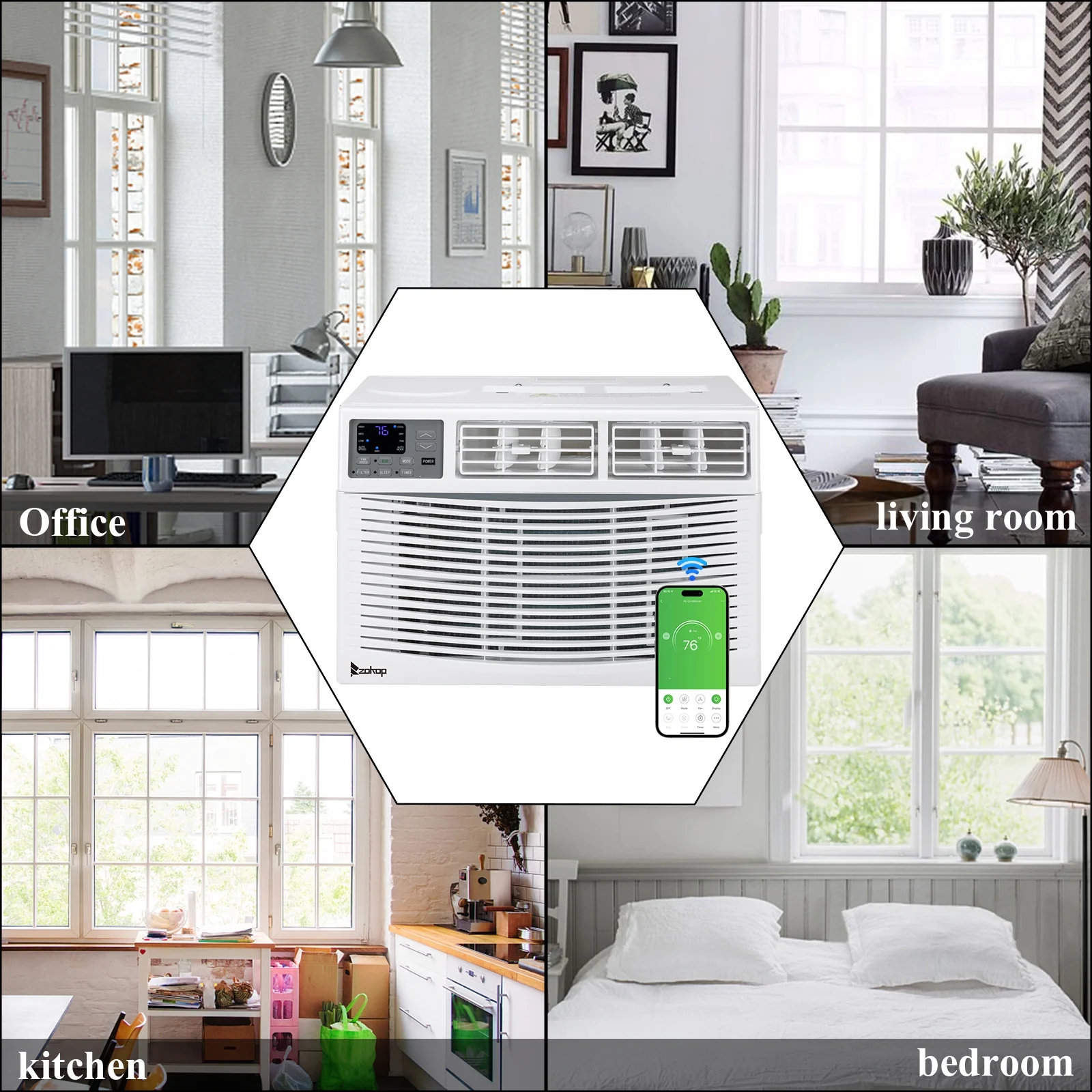 OverPatio 10000BTU Window Air Conditioner W/Remote Control