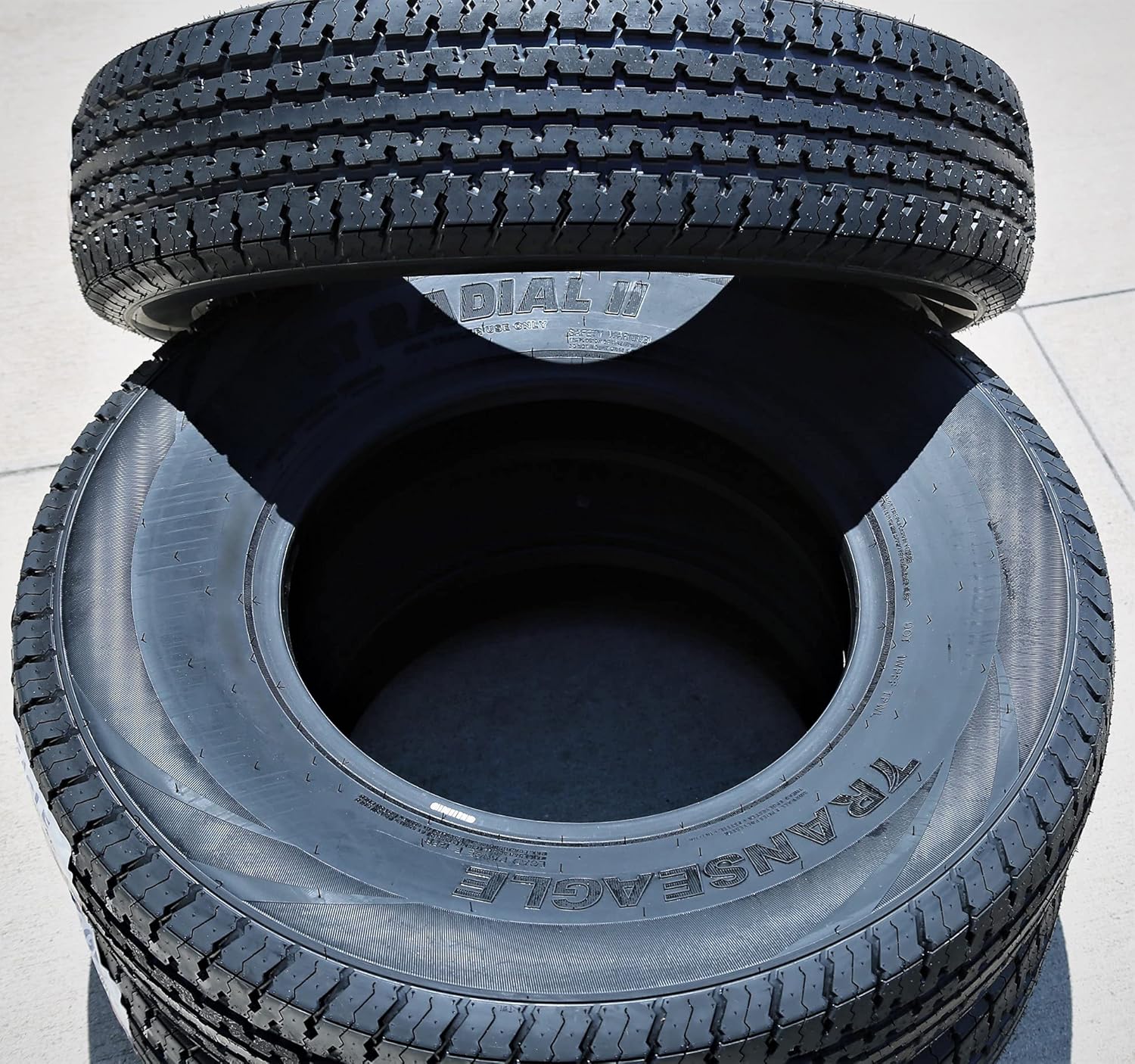 Transeagle ST Radial II Premium Trailer Radial Tire-ST225/75R15 225/75/15 225/75-15 117/112L Load Range E LRE 10-Ply BSW Black Side Wall