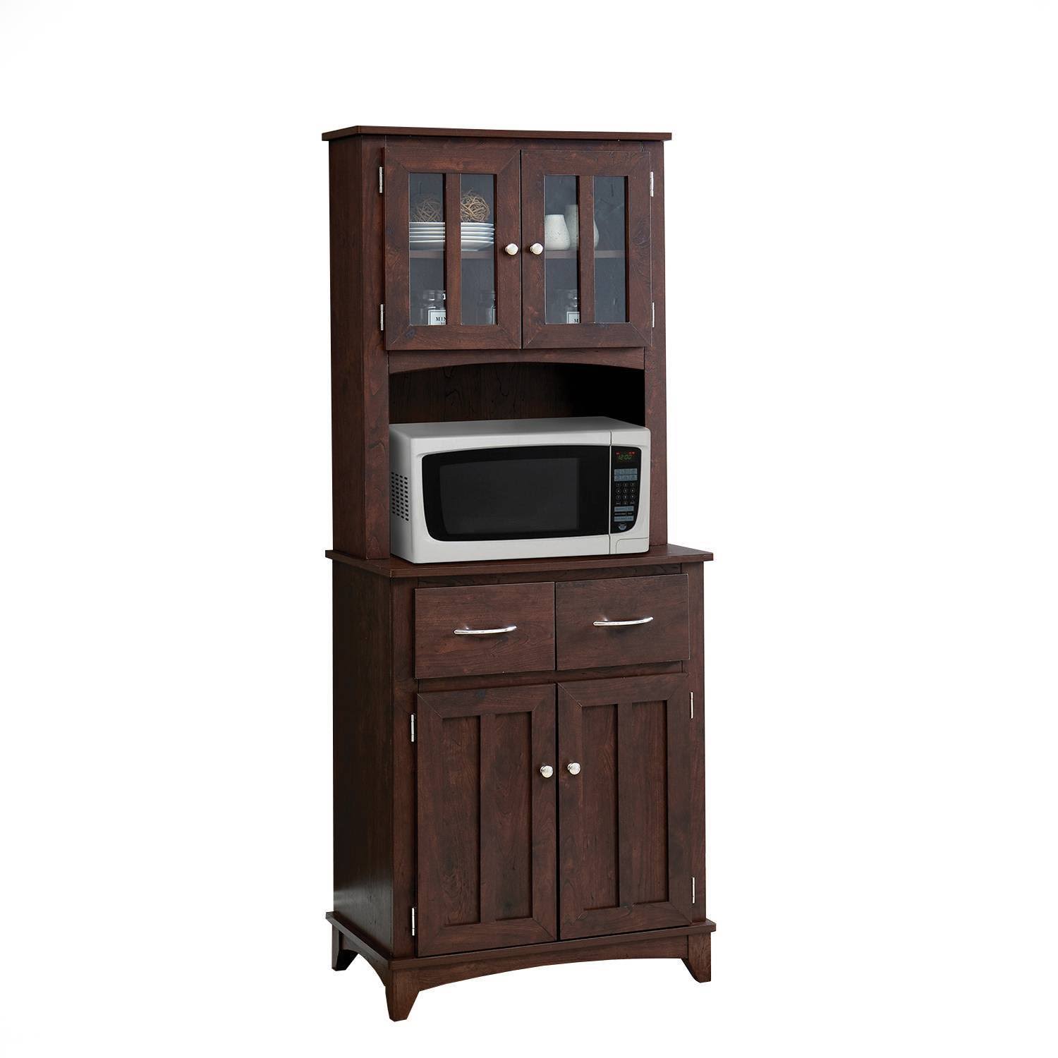Traditional Microwave Cabinet Mahogany - Home Source