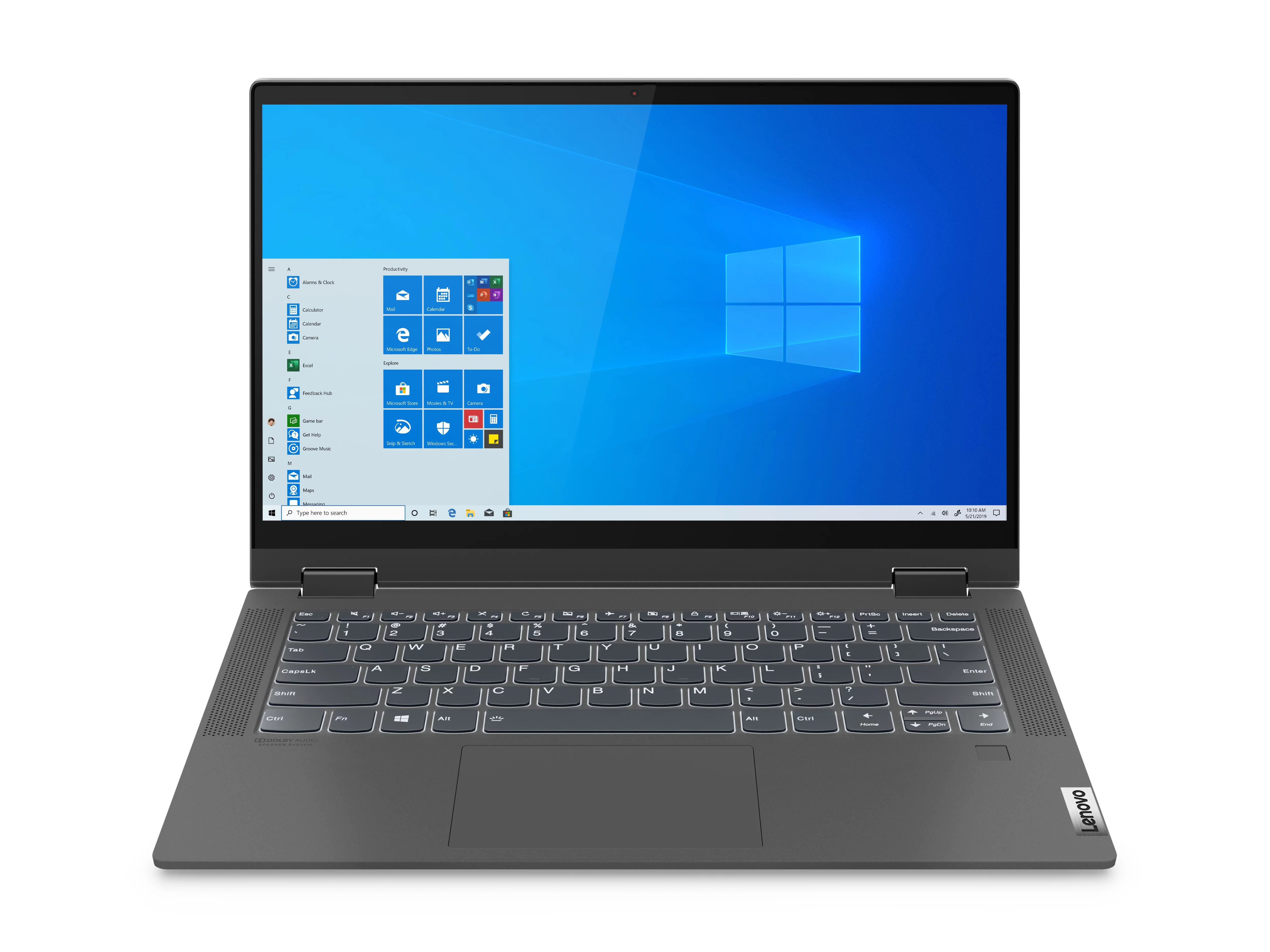 Lenovo Ideapad Flex 5i 14" FHD 2-in-1 Touchscreen Laptop, Intel Core i3, 4GB RAM, 128GB SSD, Graphite Gray, Windows 10, 82HS007CUS