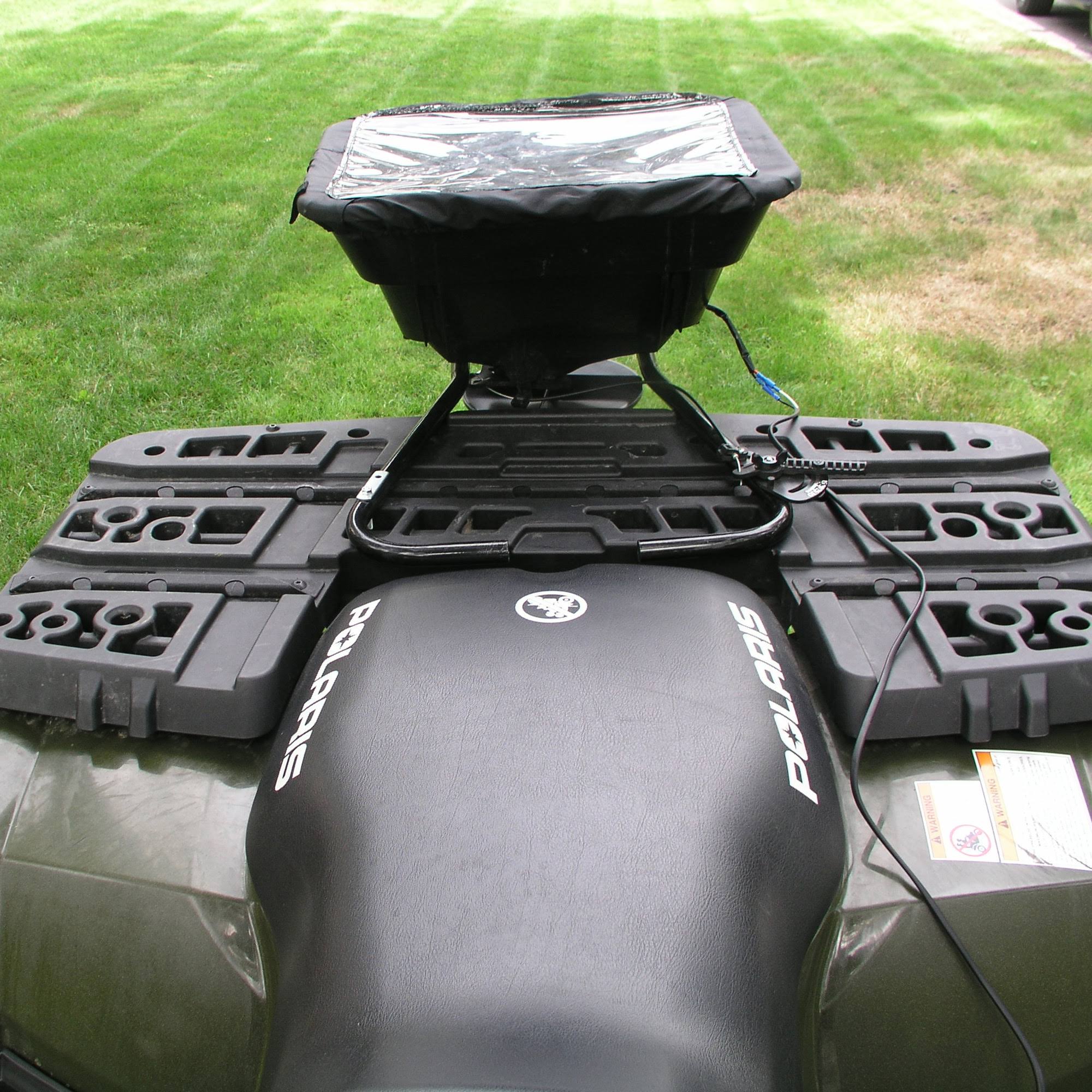 Field Tuff 12V ATV Broadcast Seed and Fertilizer Spreader