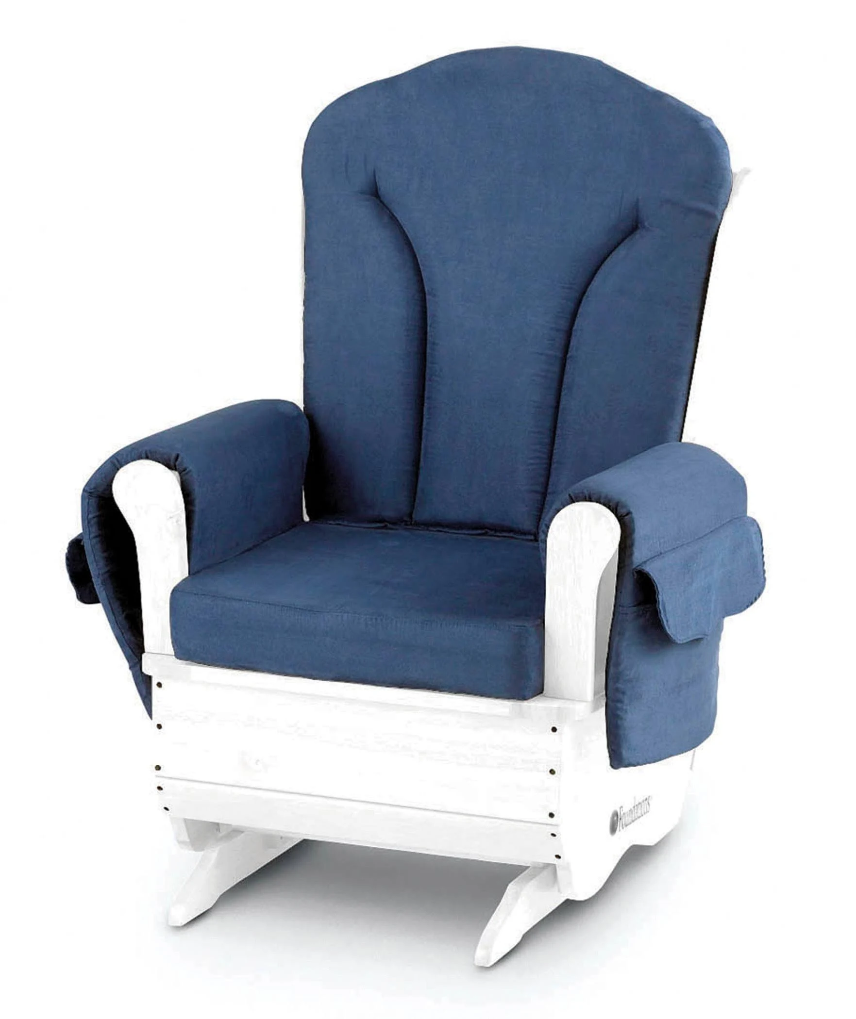 Foundations SafeRocker Standard Glider Rocker White/Blue