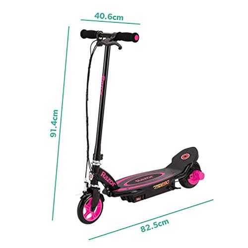 Razor Power Core E90 Electric Scooter with hub Motor, Push-Button Throttle, for Kids 8+