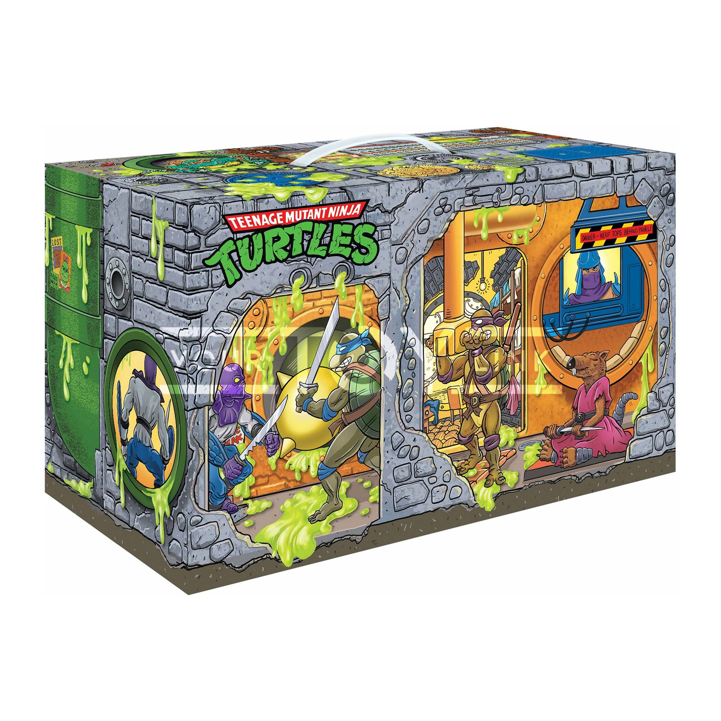 TMNT Retro Rotocast Sewer Lair Previews Exclusive Action Figure Set