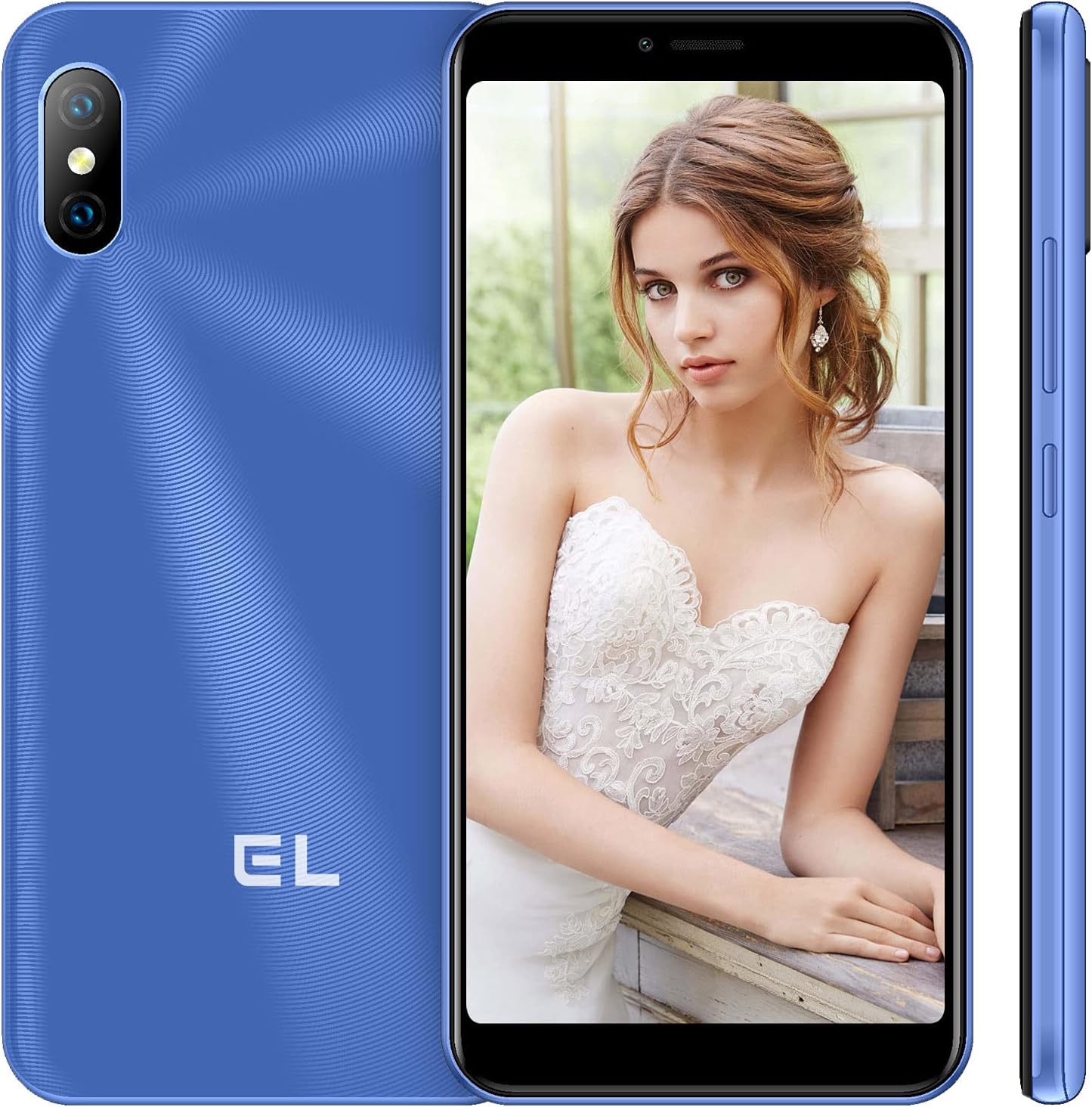 Unlocked Smartphones,KXD EL 6C, 4G Dual sim Unlocked Cell Phones, Android 8.1 5.5" Full-Screen,Face Detection, 2500mAh Battery, US Version-Red
