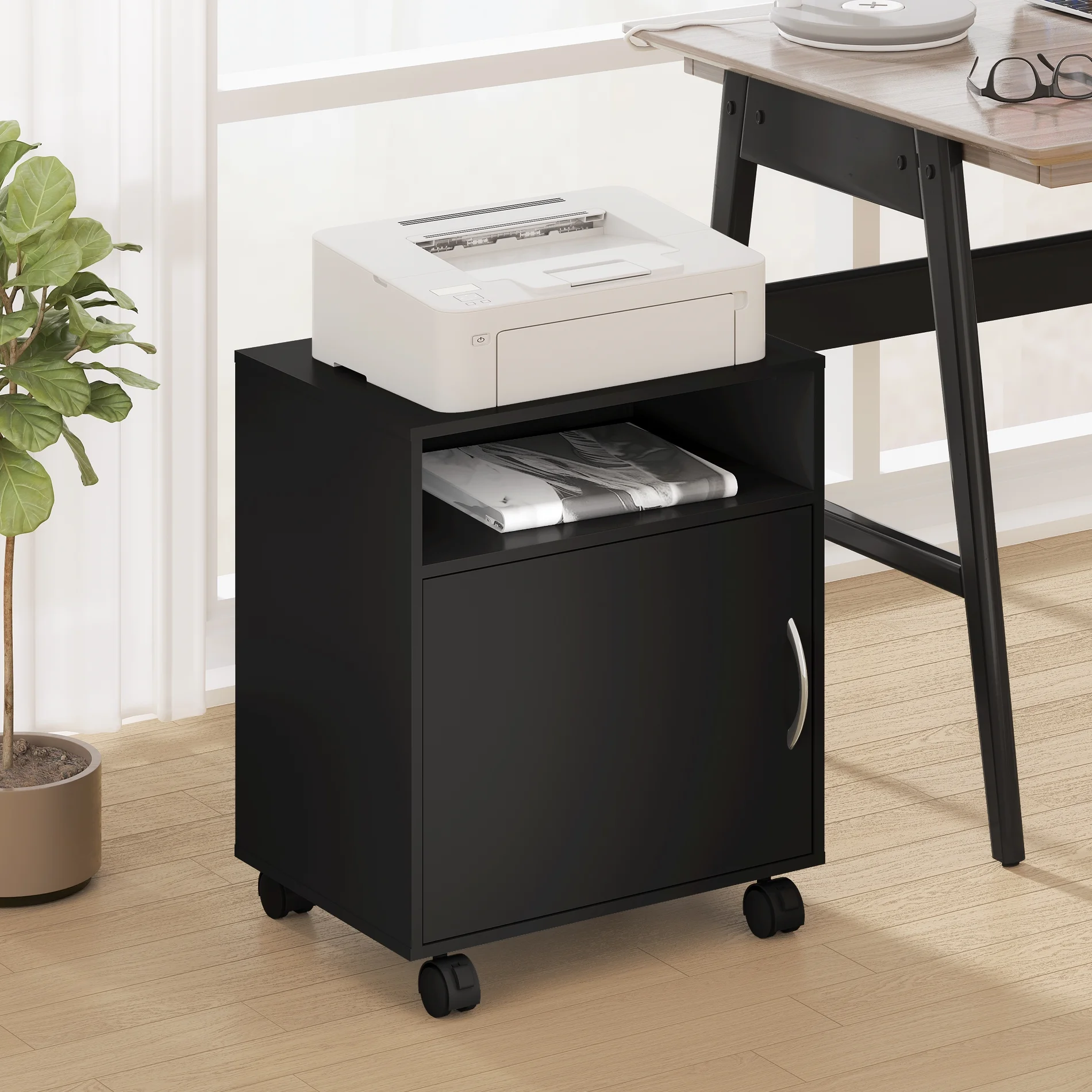 Printer Stand with Adjustable Storage - Curated Treasures Market