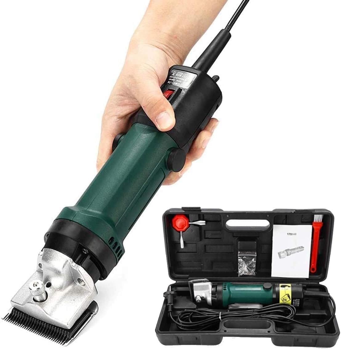 Electric Wool Shears Wool Shears for Sheep Shearing Professional Cattle, Sheep and Goat Shears Pet Hair Trimmer with 6 Speeds