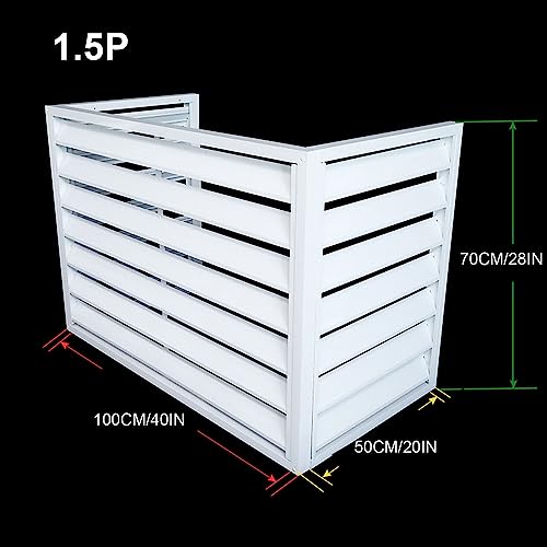 Aluminum Air Conditioner and Heat Pump Cover , Mini Split Air Conditioner Cover for Outside Units , Shelf Plant Stand , mini split ac cover for outside unit ,Noise Reduction , suitable for outdoor