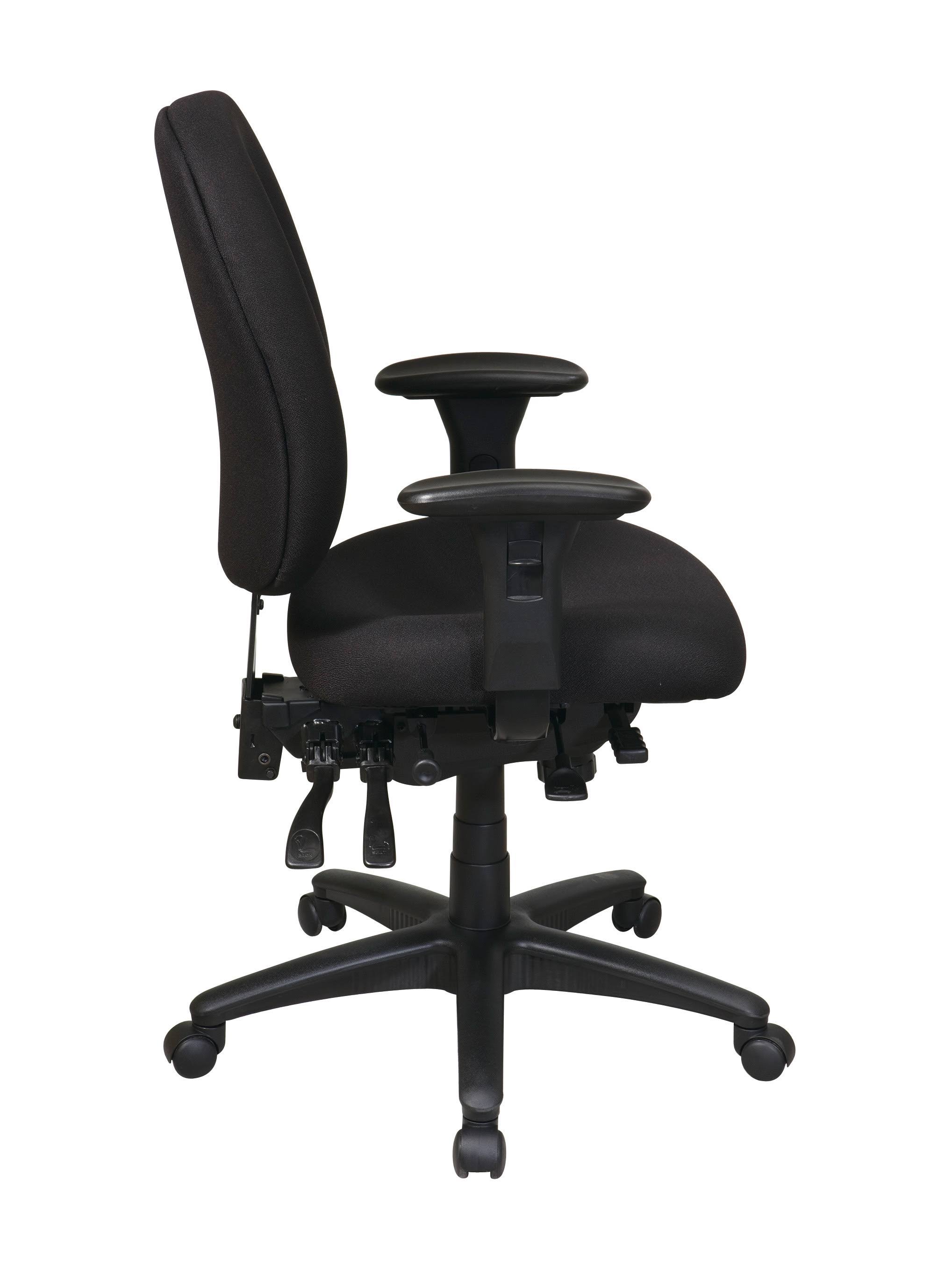 Office Star Black Mid Back Multi Function Ergonomics Chair