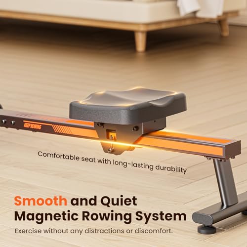 Rowing Machines for Home - Magnetic/Water Rowing Machine with Upgrade 16 Resistance Levels, Max 350 LB Weight Capacity, LCD Monitor and Comfortable Seat Cushion